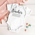 Teacher Definition Back To School Teacher Funny First Day Of School Teacher School Quotes Love Teaching Baby Onesie