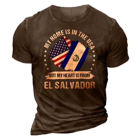 American Heart Salvadorean Roots Patriot Usa El Salvador Tee American Heart Salvadorean Roots Patriot Usa El Salvador Tee
