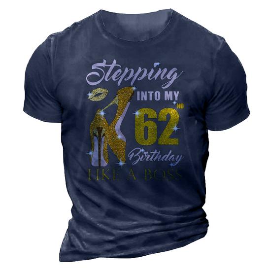 Stepping Into My 62th Birthday Like A Boss Bday Gift Women T-Shirt Stepping Into My 62th Birthday Like A Boss Bday Gift Women T-Shirt