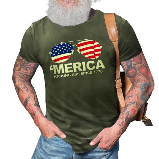 Merica Since 1776, Funny July 4th, Fourth Of July T-Shirt Merica Since 1776, Funny July 4th, Fourth Of July T-Shirt