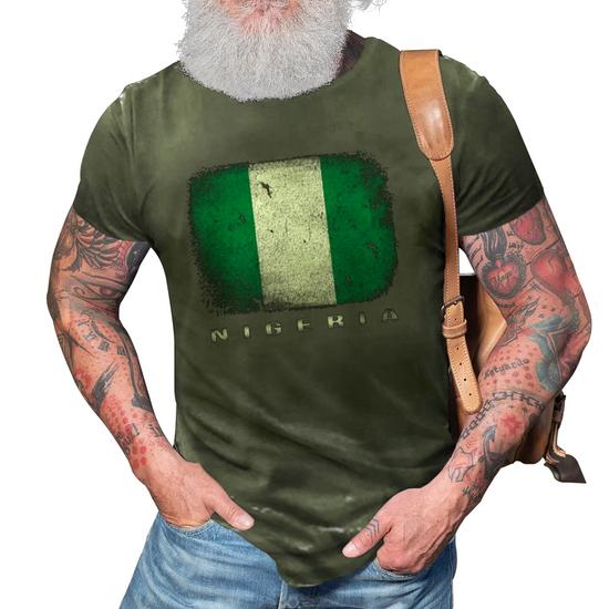Nigeria T-Shirt Nigerian Flag Souvenir Love Gift