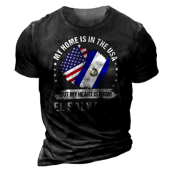 American Heart Salvadorean Roots Patriot Usa El Salvador Tee American Heart Salvadorean Roots Patriot Usa El Salvador Tee