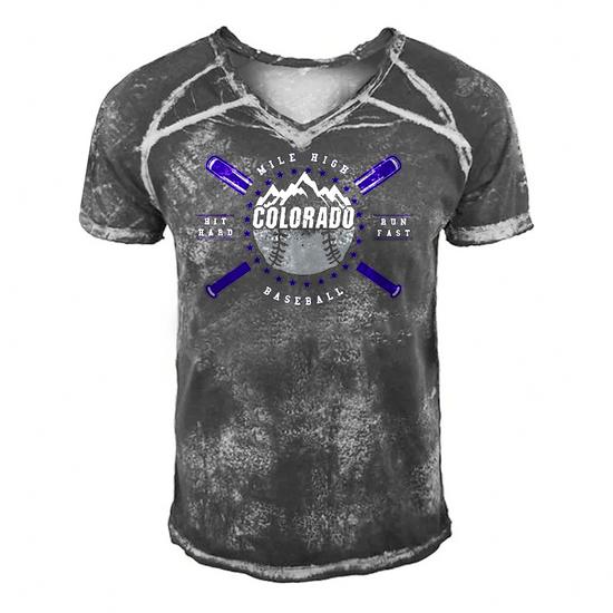 Colorado Baseball Rocky Mountains Design T-Shirt Colorado Baseball Rocky Mountains Design T-Shirt