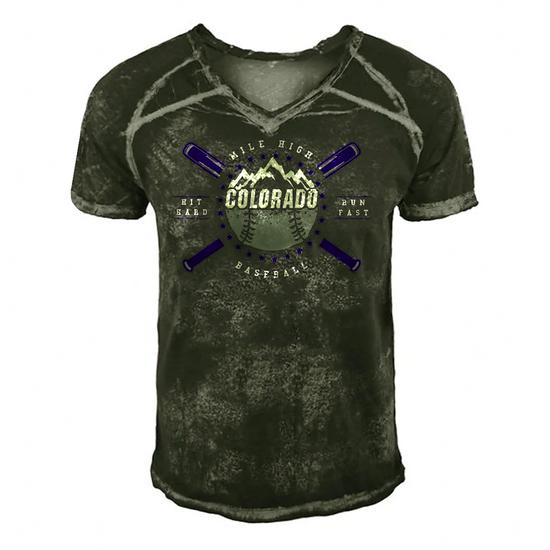 Colorado Baseball Rocky Mountains Design T-Shirt Colorado Baseball Rocky Mountains Design T-Shirt