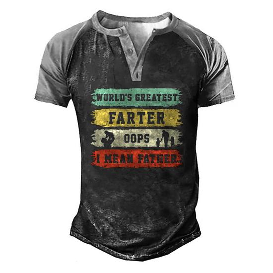 Mens World's Greatest Farter Oops! I Mean Father Shirt Mens World's Greatest Farter Oops! I Mean Father Shirt