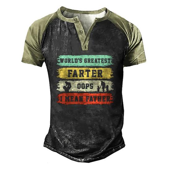 Mens World's Greatest Farter Oops! I Mean Father Shirt Mens World's Greatest Farter Oops! I Mean Father Shirt