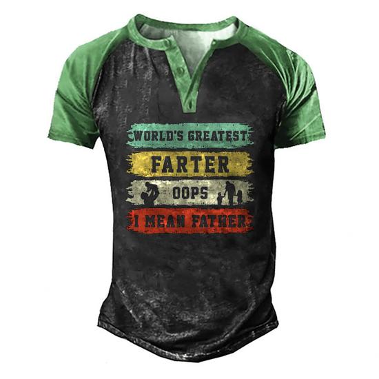 Mens World's Greatest Farter Oops! I Mean Father Shirt Mens World's Greatest Farter Oops! I Mean Father Shirt