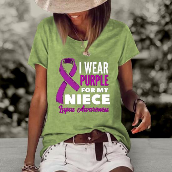 I Wear Purple For My Uncle - Lupus Awareness Shirt