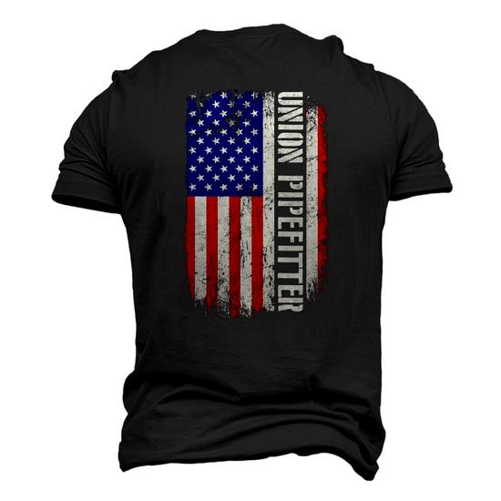 Union Proud American Flag Pipefitter Shirt Union Proud American Flag Pipefitter Shirt