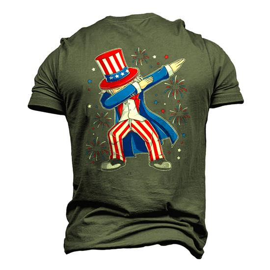 Dabbing Uncle Sam Shirt Patriotic 4th Of July Costume Kids