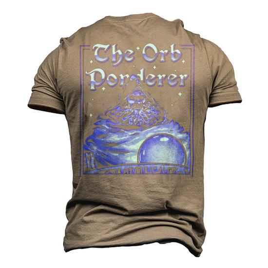 Pondering Orb Men's 3D Print Graphic Crewneck Short Sleeve T-shirt